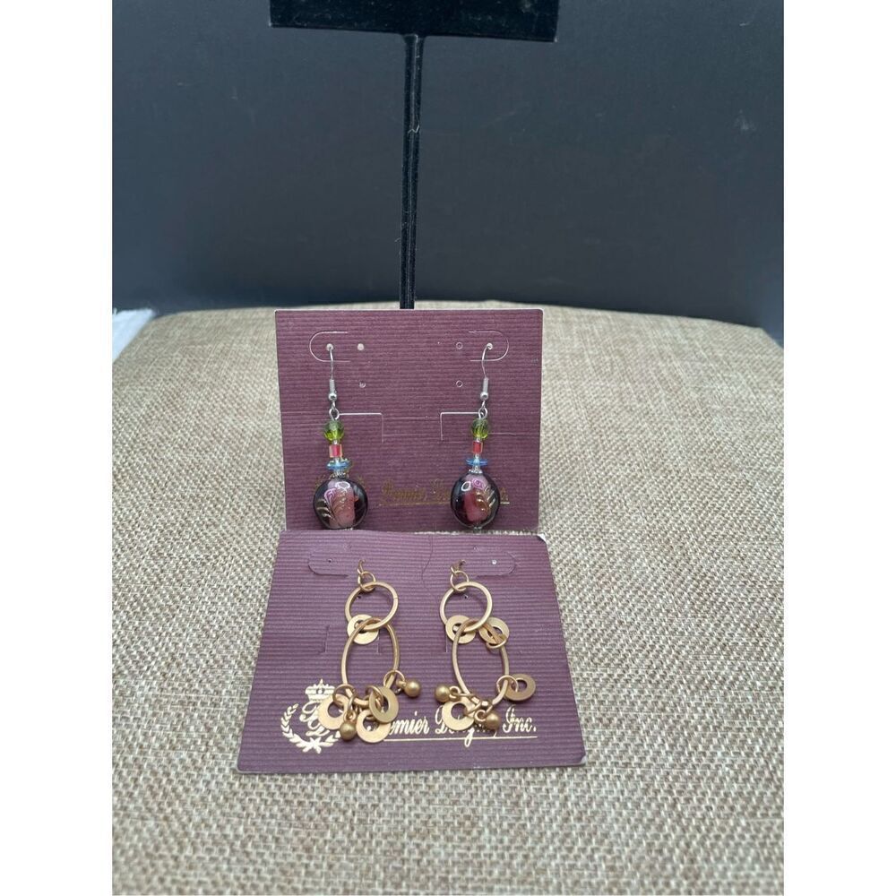Bundle of Premier Designs Dangle Earrings Gold and Silver Fashion Statement 2